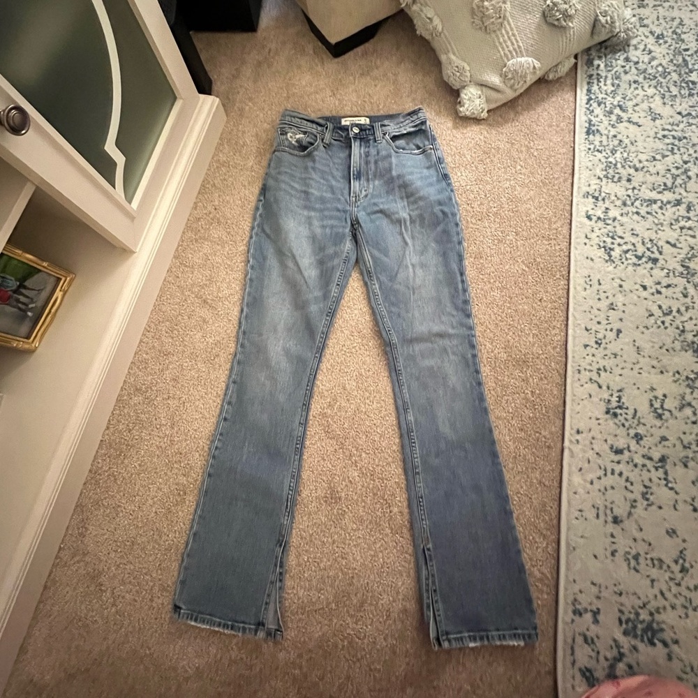 Abercrombie & fitch high rise skinny jeans size 0/25 SHORT